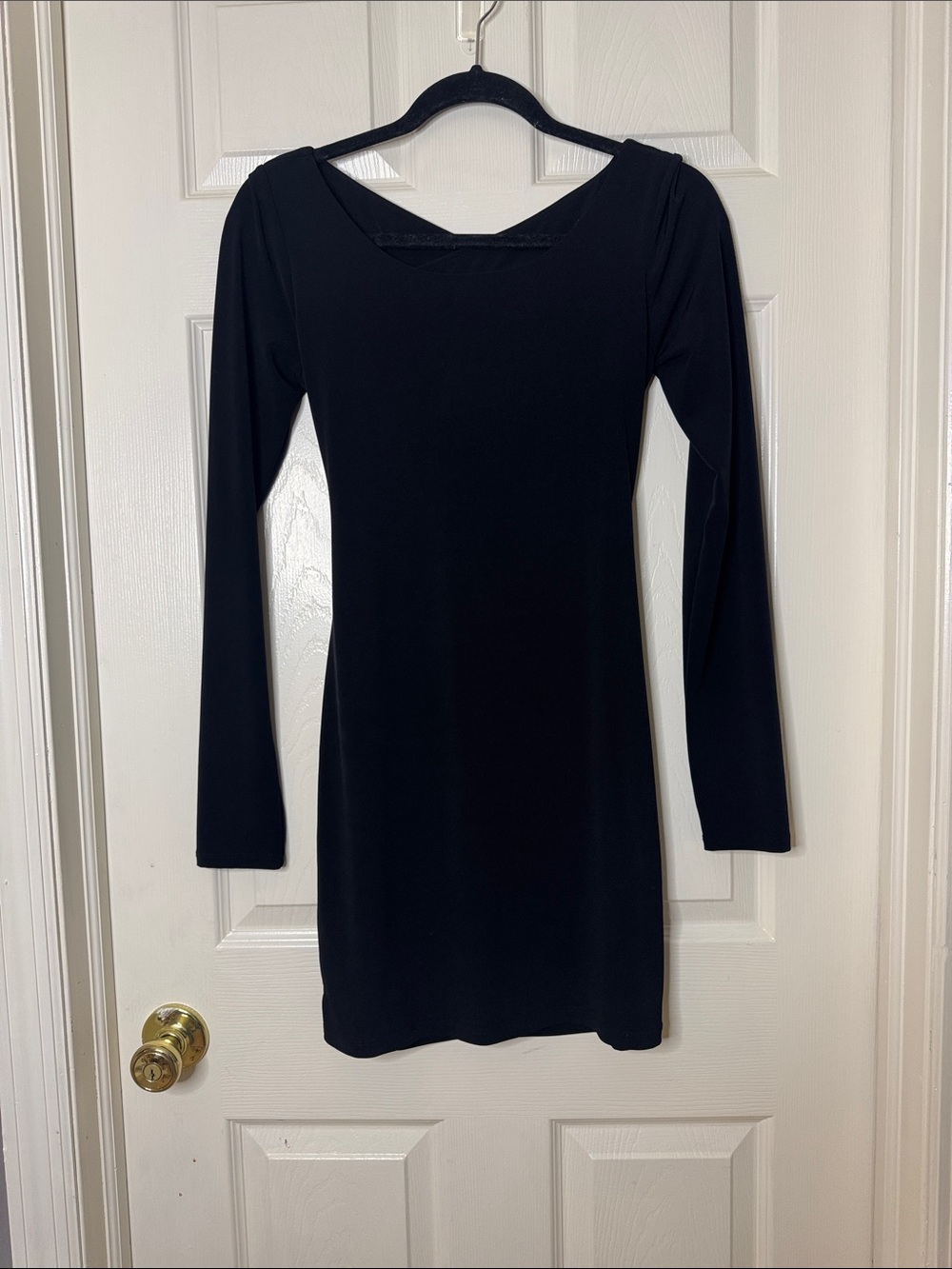 Black Long-Sleeve Bodycon Dress - Classic Women’s Dress